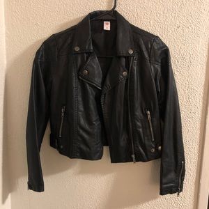 Girls faux leather jacket